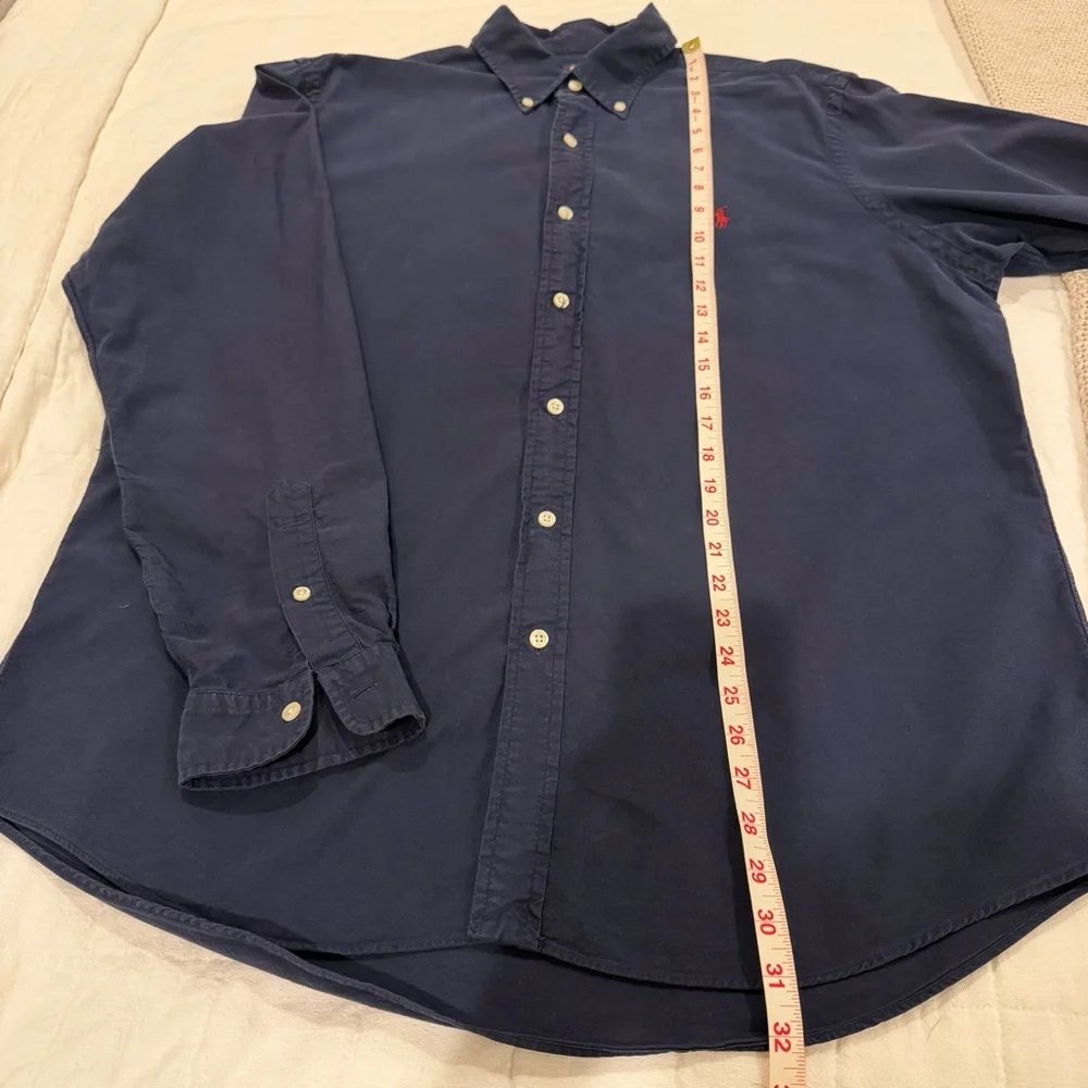 Ralph Lauren Dark Blue Casual Button Down Collared Shirt - Picture 9 of 9